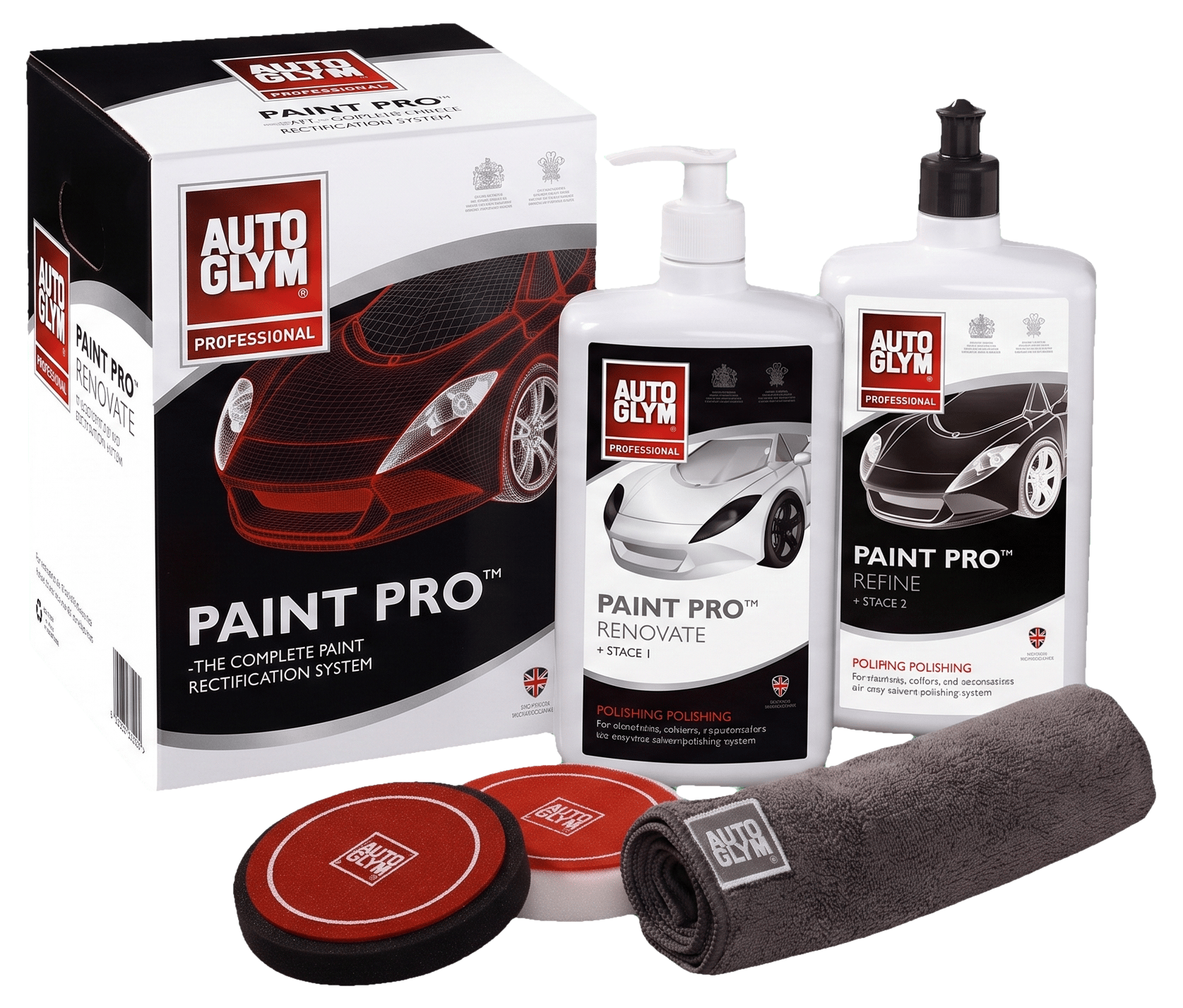 Produkty AUTO GLYM — materiały polerskie